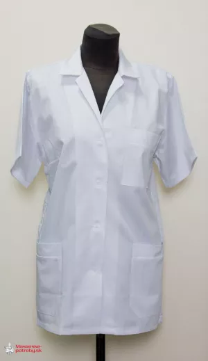 Košeľa s krátkym rukávom, biela, pánska, bavlnená