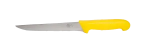 SCHLACHTHAUSFREUND, Vykrvovací nôž v žltej farbe, 16 cm, pevný