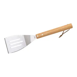 Nerezová obracačka s drevenou rúčkou Grill, 41 cm