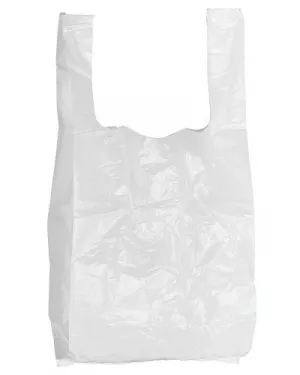 HDPE nákupná taška, biela, 1000ks