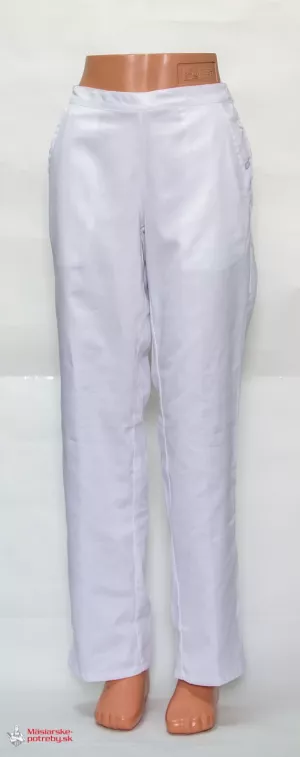 Dámske nohavice bavlnené, biele