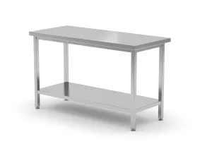 Hendi nerezový stôl Kitchen Line 600 mm bez lišty